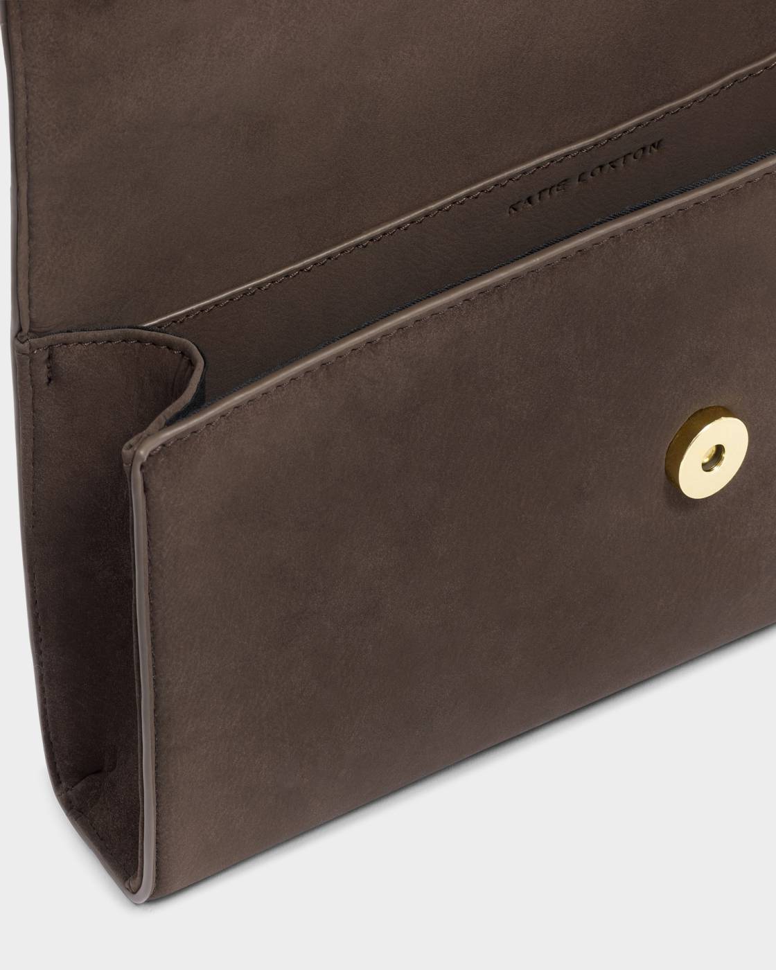 Katie Loxton Alma Suedette Clutch Chocolate