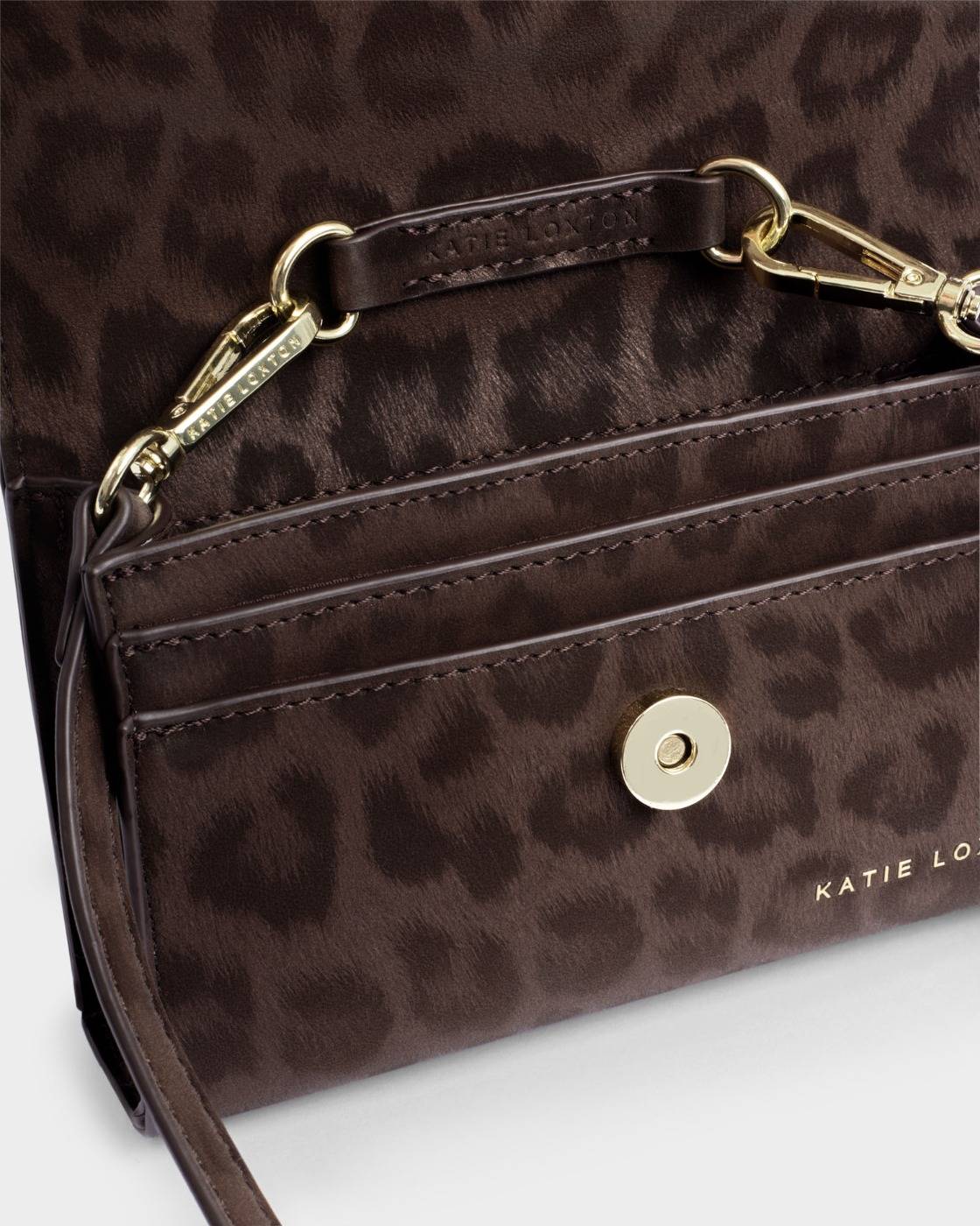 Katie Loxton Lou Crossbody Bag in Chocolate