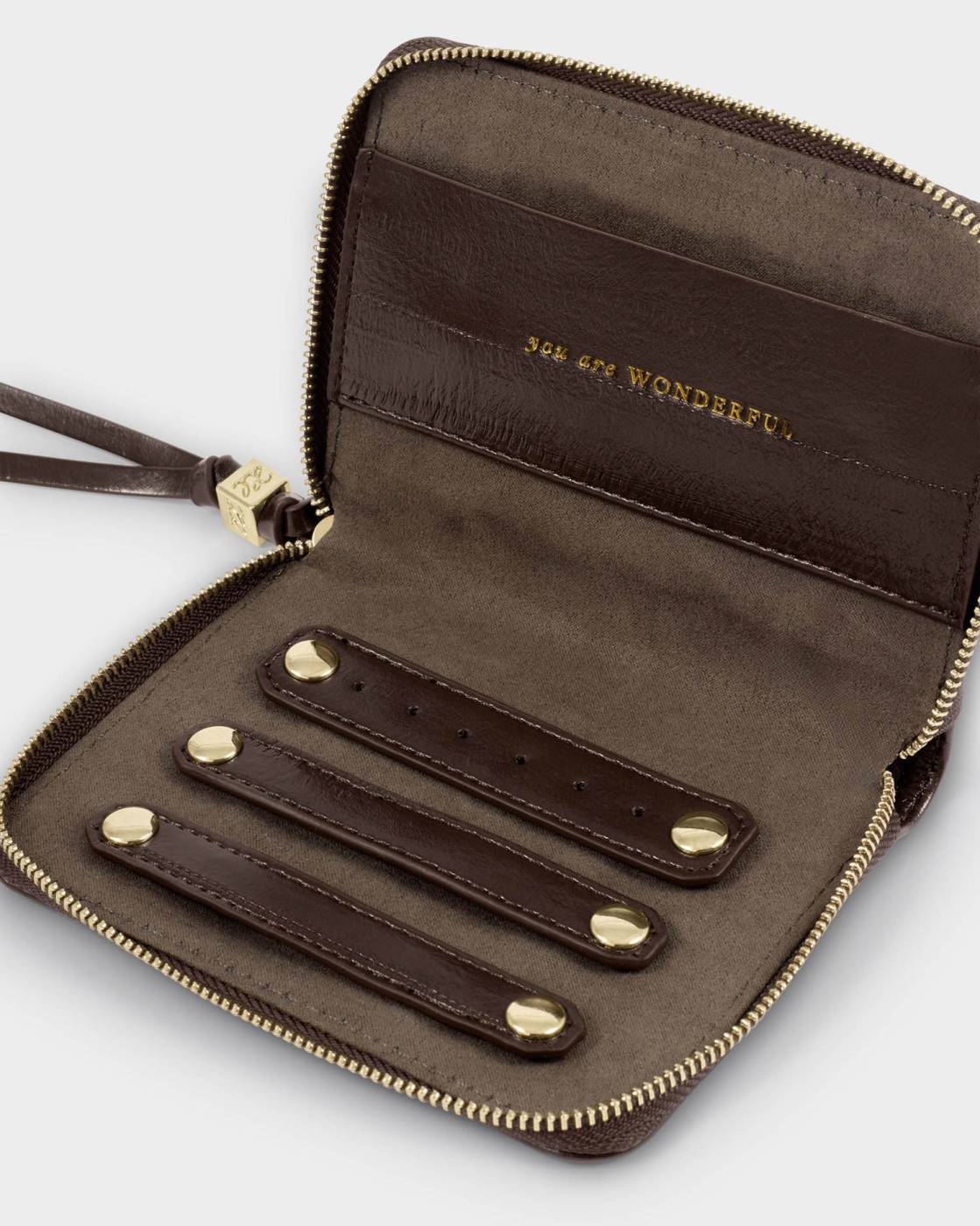 Katie Loxton Jewellery Case in Chocolate