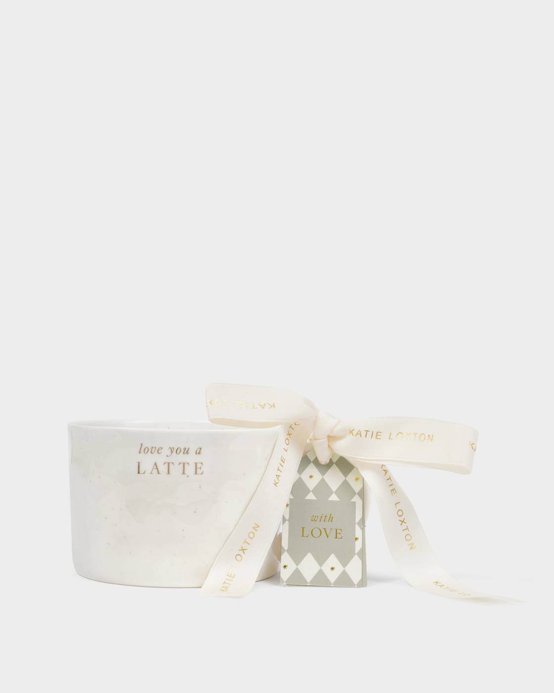 Katie Loxton Speckled Senitment Mug ‘Love You A Latte'