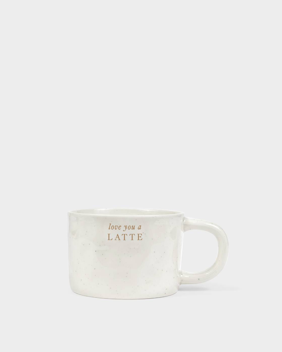 Katie Loxton Speckled Senitment Mug ‘Love You A Latte'
