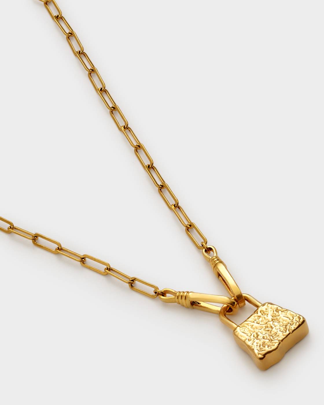 Katie Loxton Luxe Lock Necklace Gold