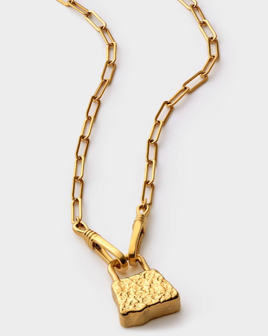 Katie Loxton Luxe Lock Necklace Gold