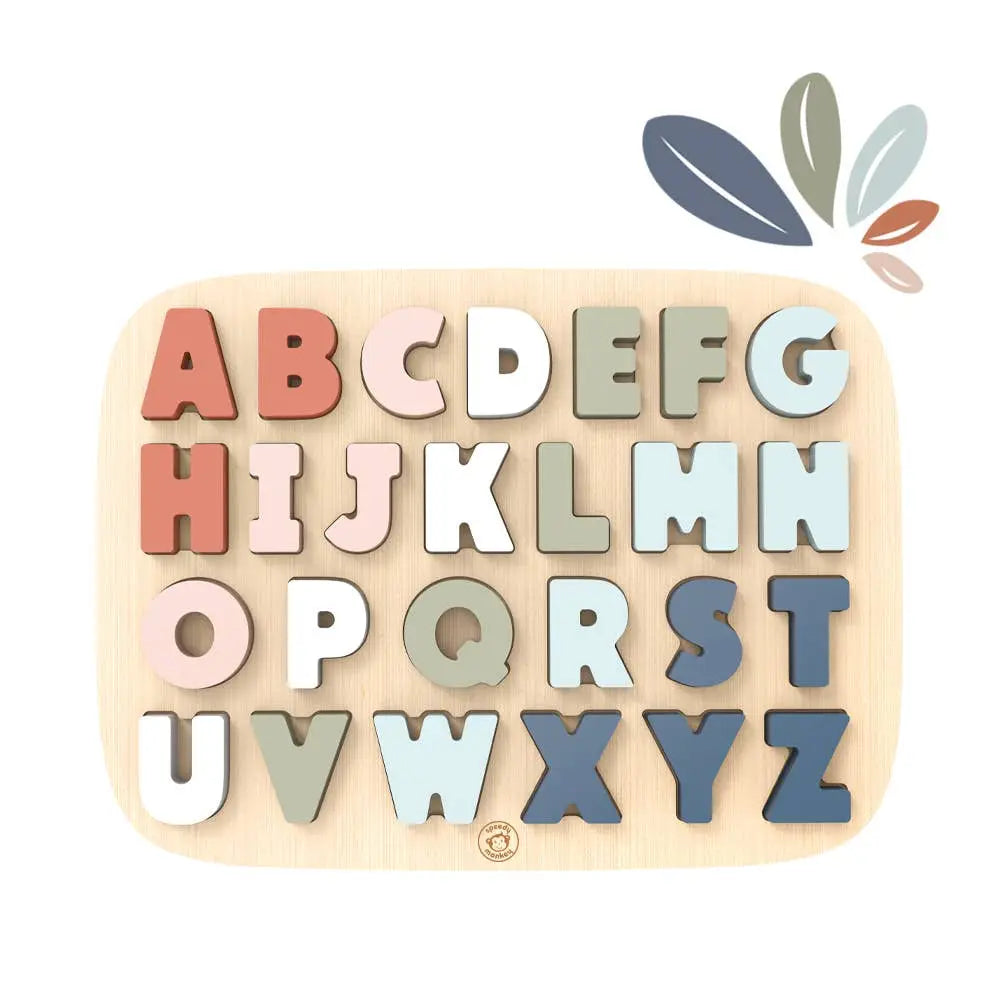 Speedy Monkey Wooden Alphabet Puzzle