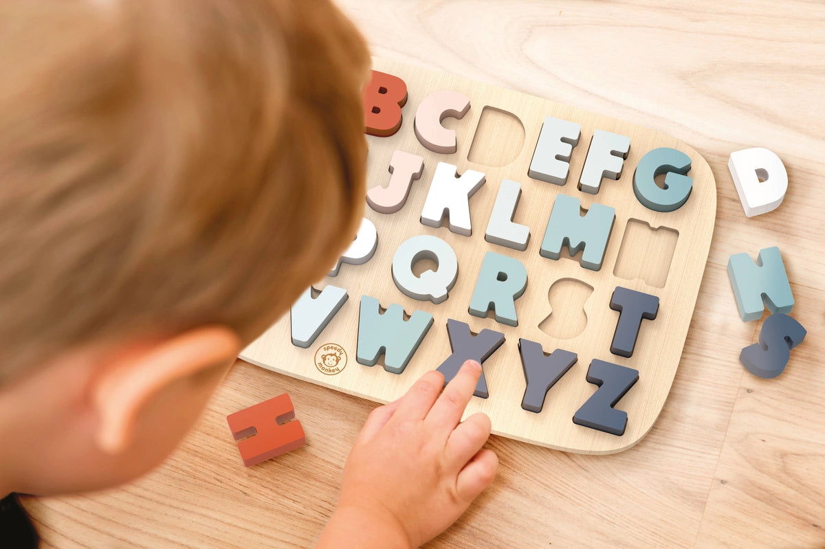 Speedy Monkey Wooden Alphabet Puzzle