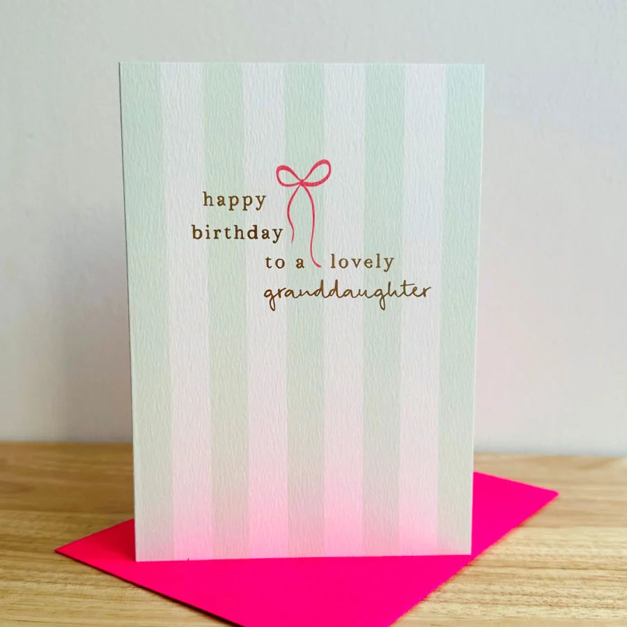 Lovely Granddaughter Birthday Greetings Card