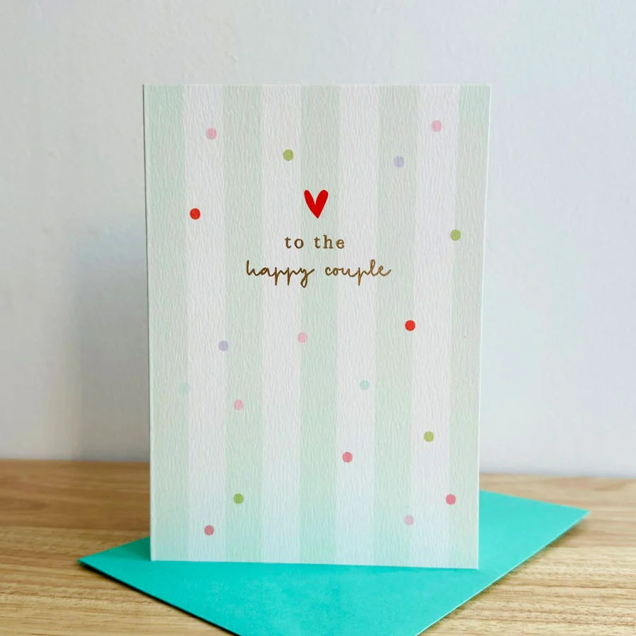 To The Happy Couple Wedding Greetings Card
