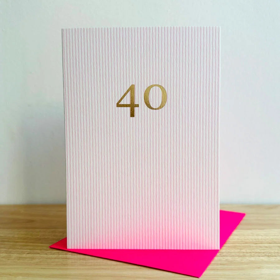 40th Birthday Greetings Card