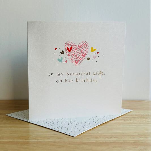 Beautiful Wife Birthday Greetings Card