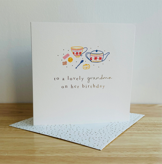 Lovely Grandma Birthday Greetings Card