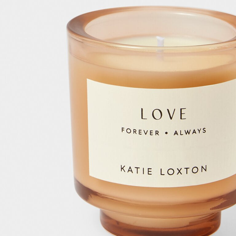 Katie Loxton Sentiment Candle Love Peach Rose and Sweet Mandarin