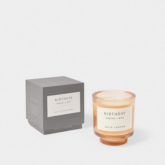 Katie Loxton Sentiment Candle ‘Birthday’ English Pear and White Tea