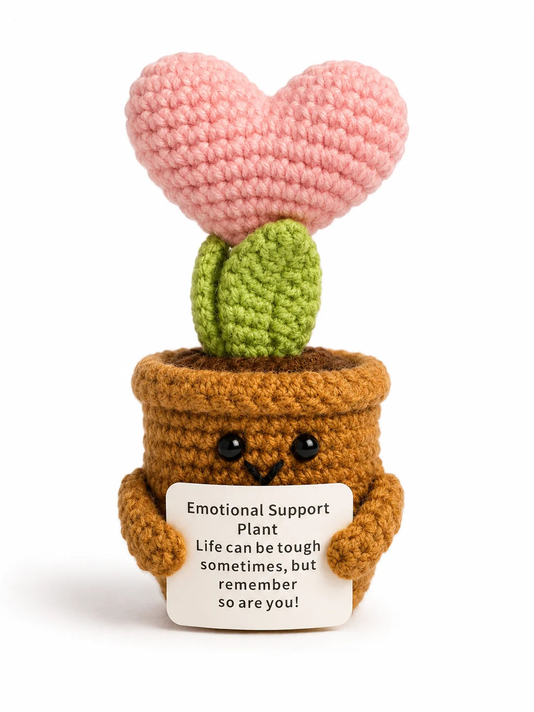 Knitted Positive Plant with Heart