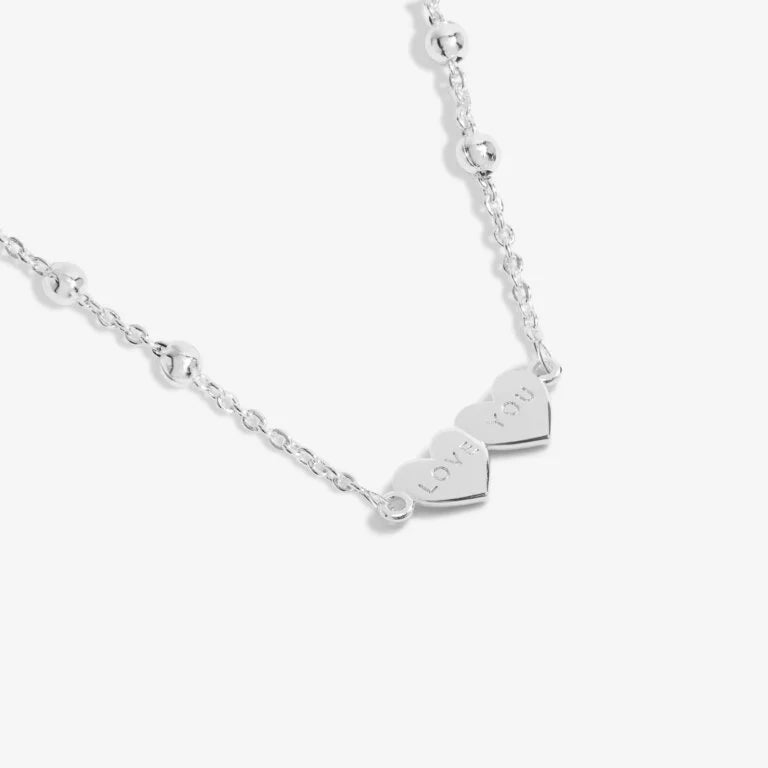 Forever Yours ‘Forever I Love you’ Necklace In Silver Plating