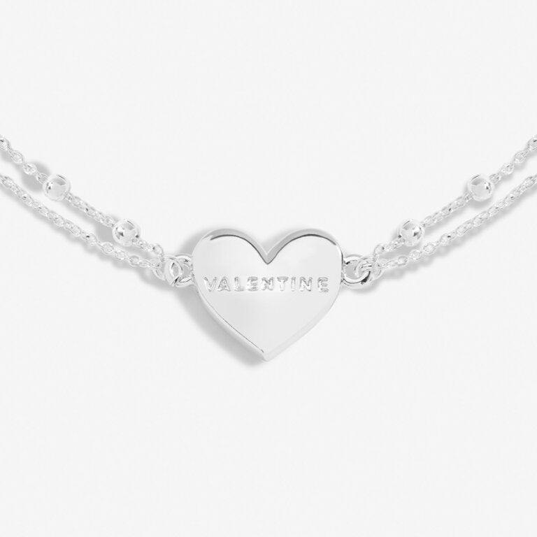 Forever Yours ‘Happy Valentine’s' Bracelet In Silver Plating