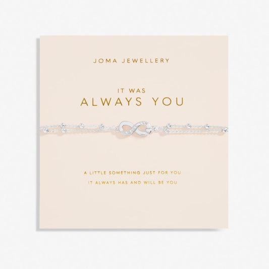 Forever Yours ‘It Was Always You’ Bracelet In Silver Plating