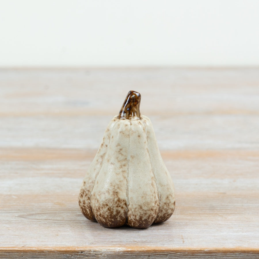 Speckled Pumpkin Ornament Cream 8.5cm