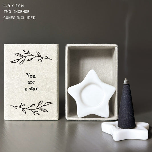 You Are A Star  Matchbox Incense Cone