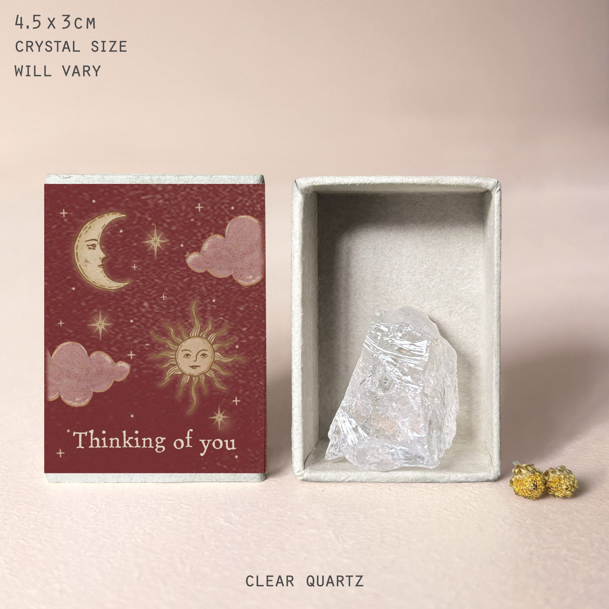 Celestial Match Box Crystal Thinking Of You