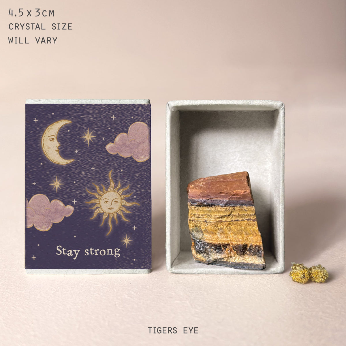 Celestial Match Box Crystal Stay Strong