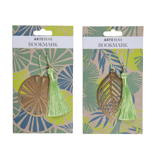 Metal Citrus & Leaf Shaped  Bookmark