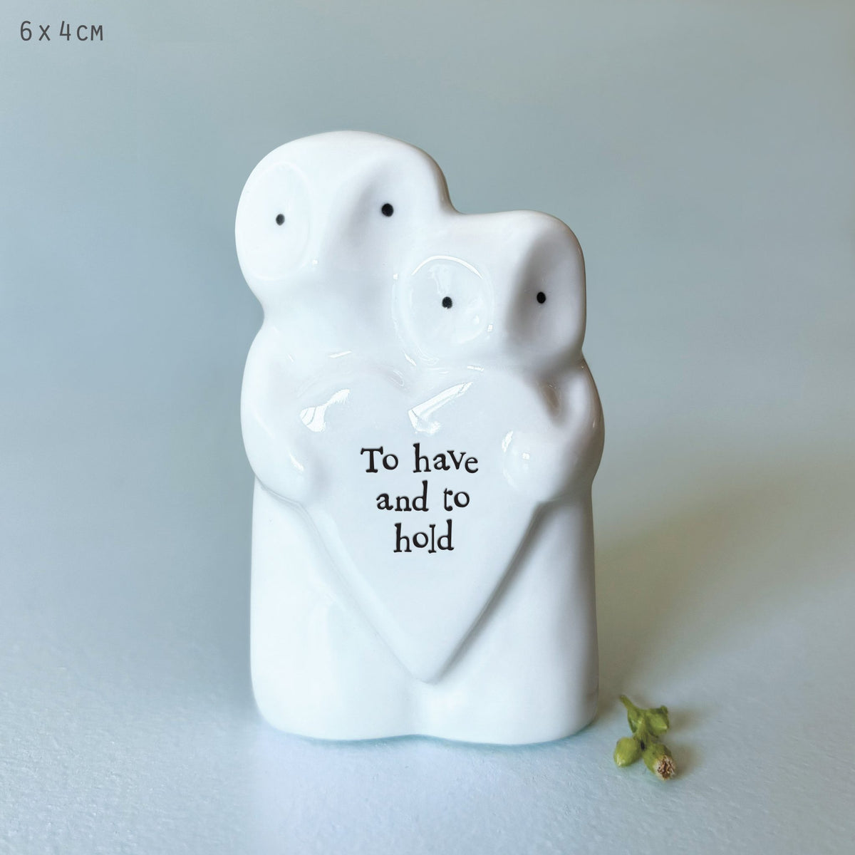 Boxed Porcelain Owl Couple To Have & To Hold