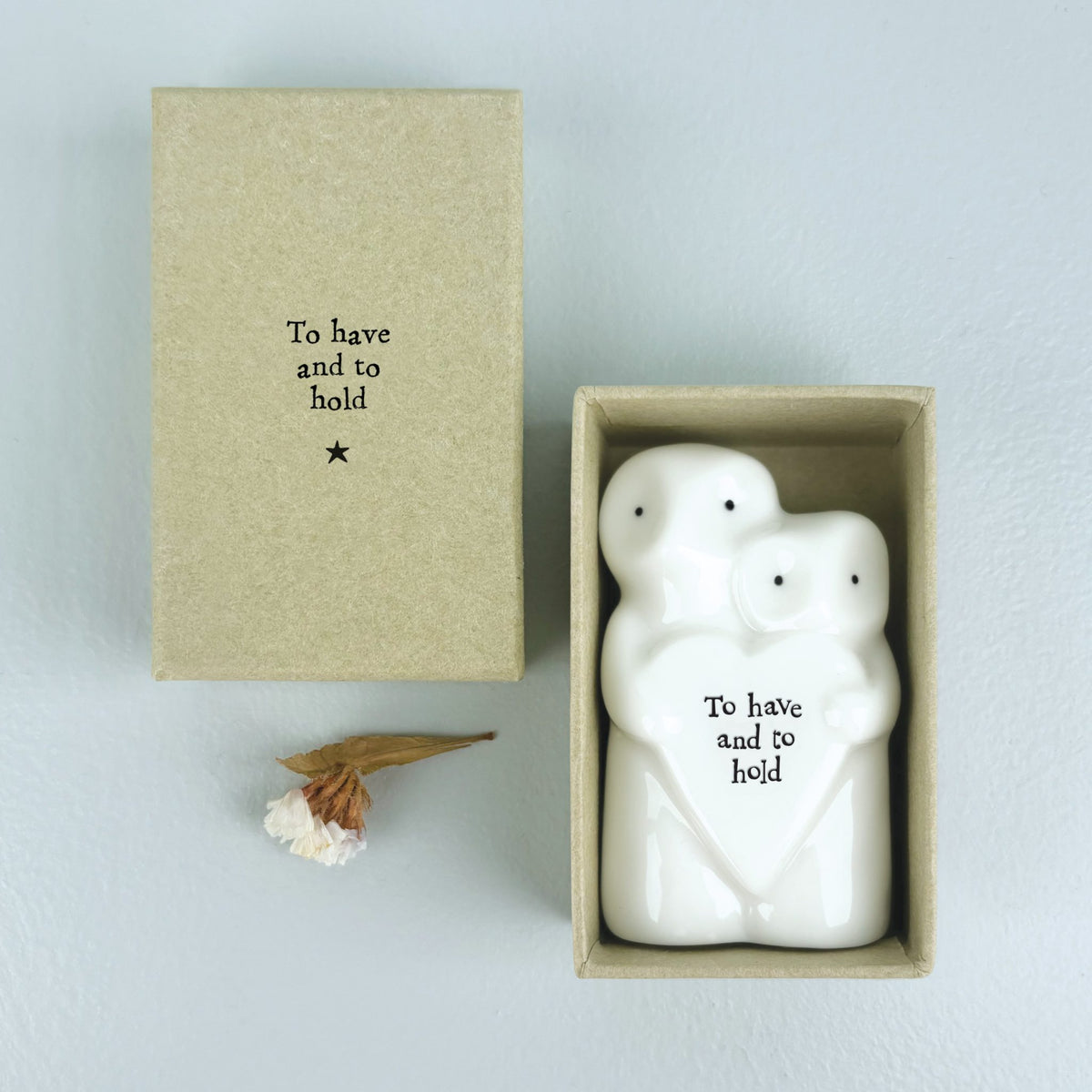 Boxed Porcelain Owl Couple To Have & To Hold