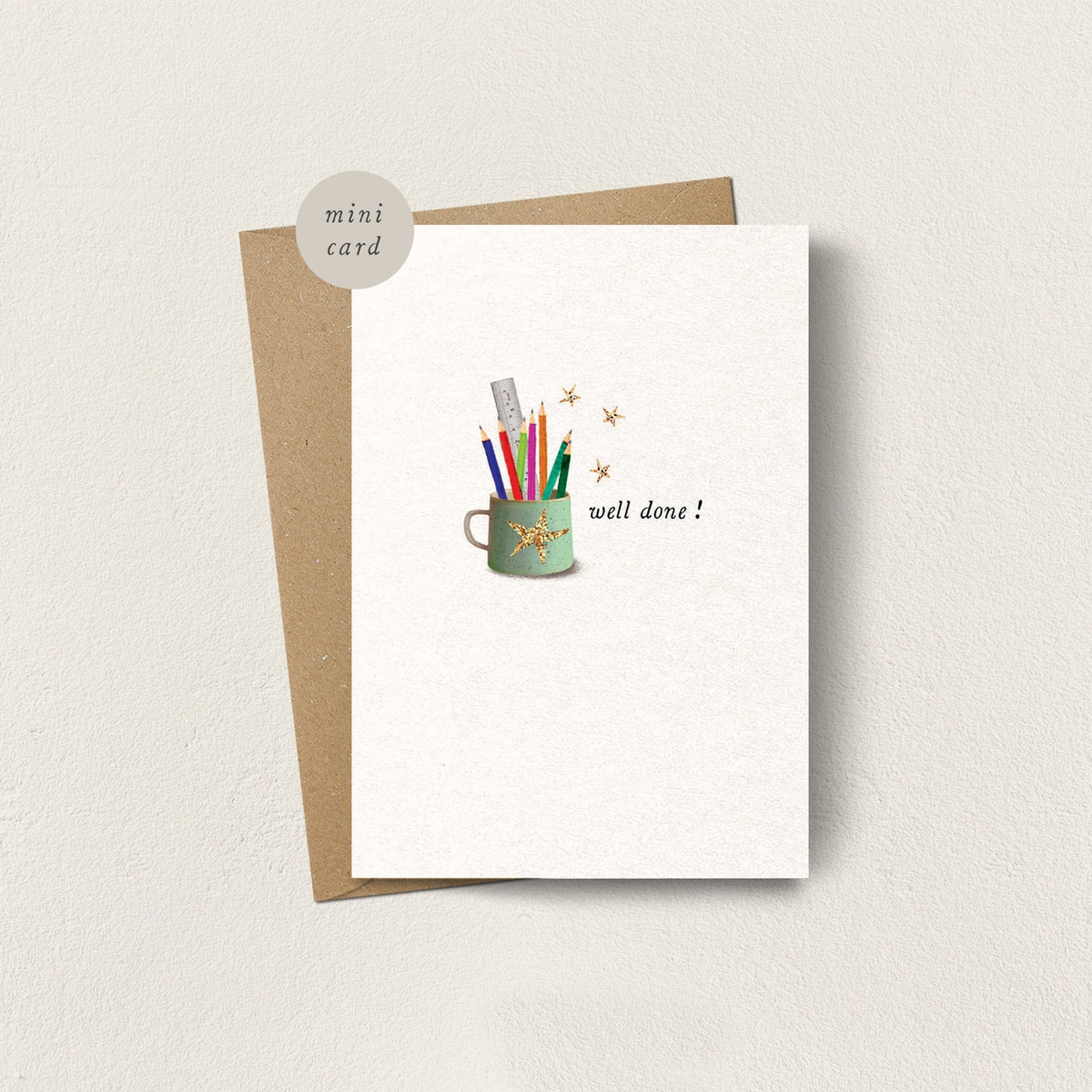 Well Done Mini Greetings Card