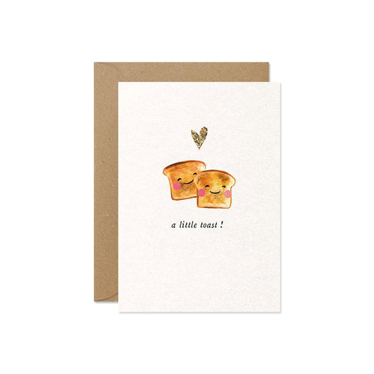 A Little Toast  Mini Greetings Card