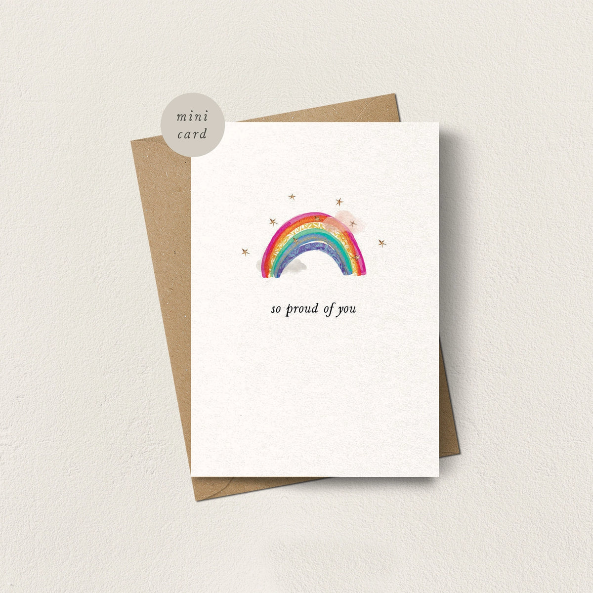 So Proud Mini Greetings Card
