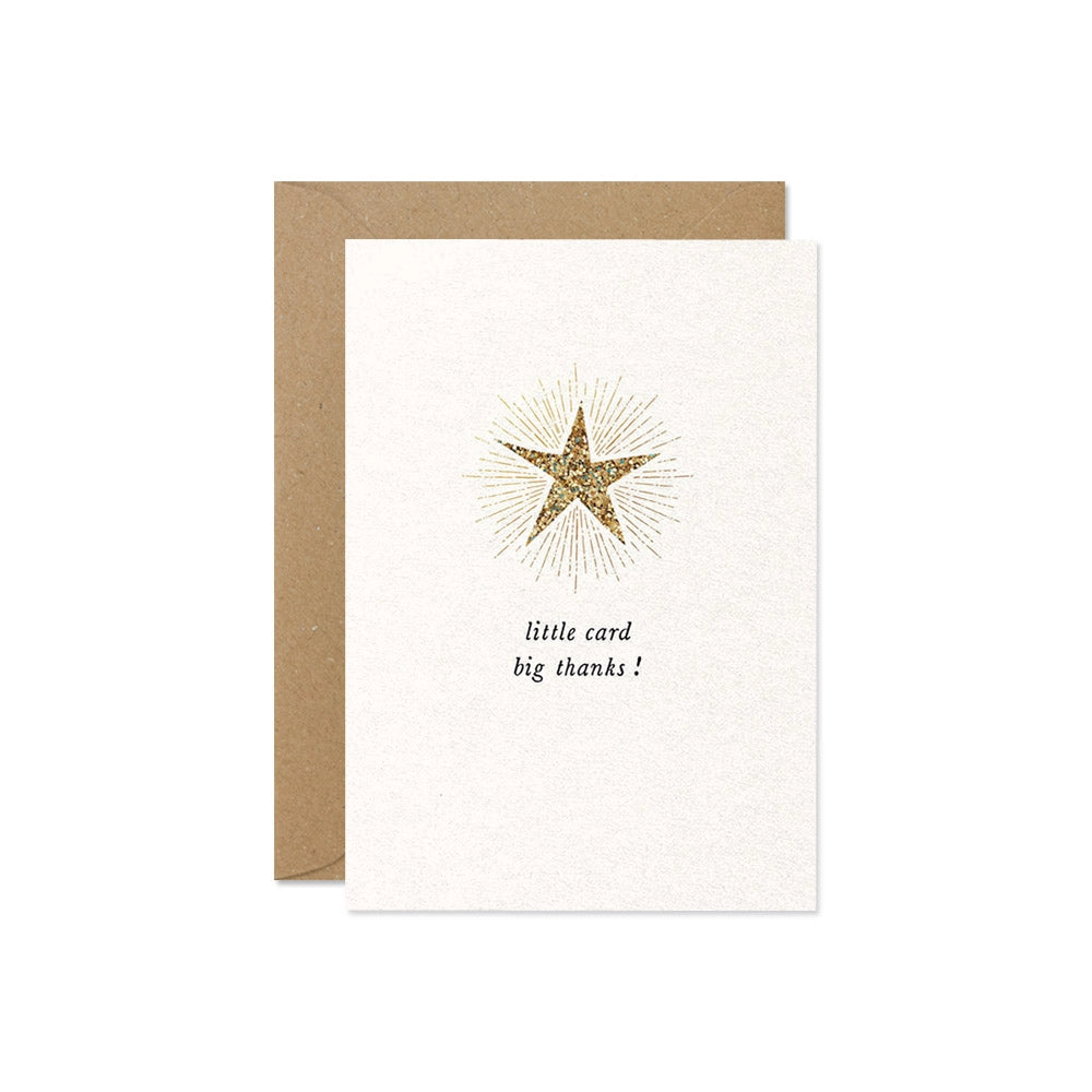 Big Thanks Mini Greetings Card