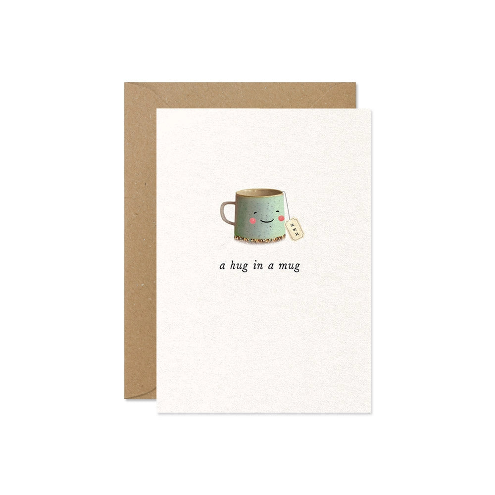 Hug in a Mug Mini Greetings Card