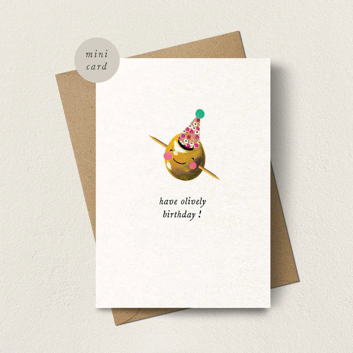 Olively Birthday Mini Greetings Card