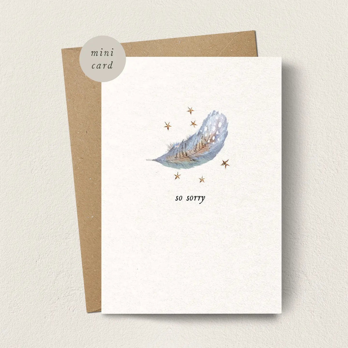 So Sorry Mini Greetings Card