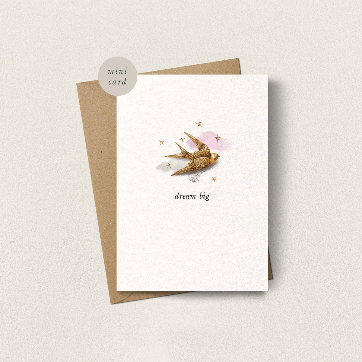 Dream Big Mini Greetings Card