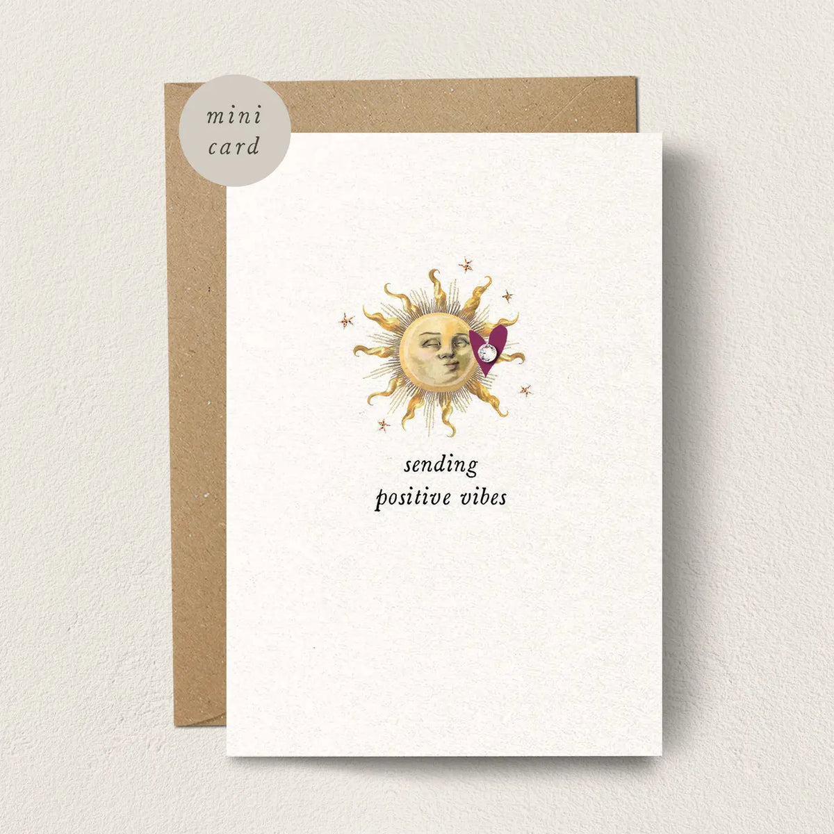 Positive Vibes Mini Greetings Card