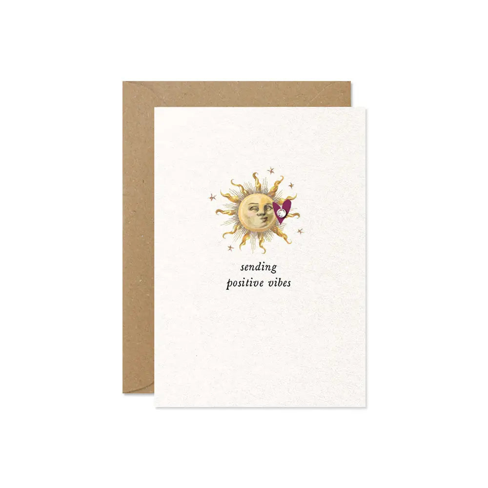 Positive Vibes Mini Greetings Card