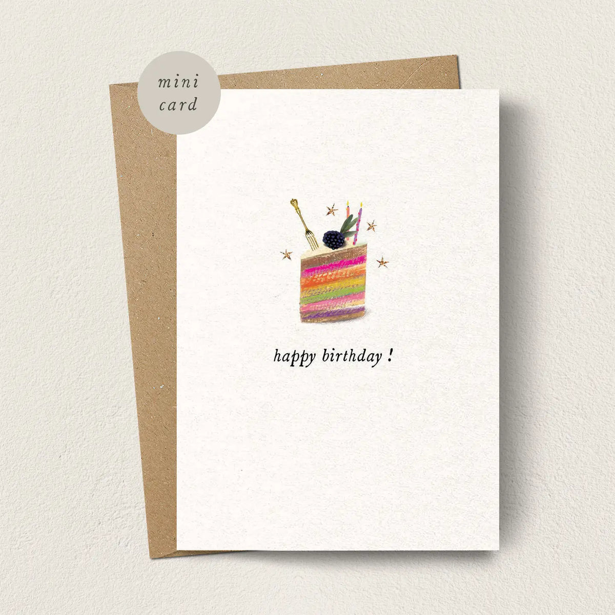 Birthday Cake Mini Greetings Card
