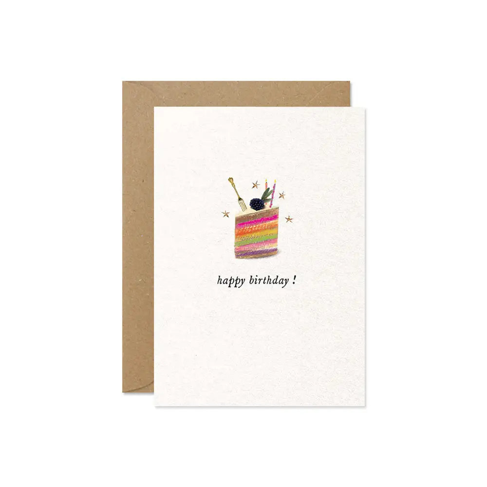 Birthday Cake Mini Greetings Card