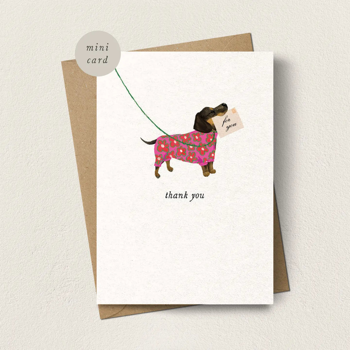 Thank You Mini Greetings Card