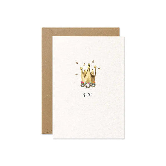 Queen Mini Greetings Card