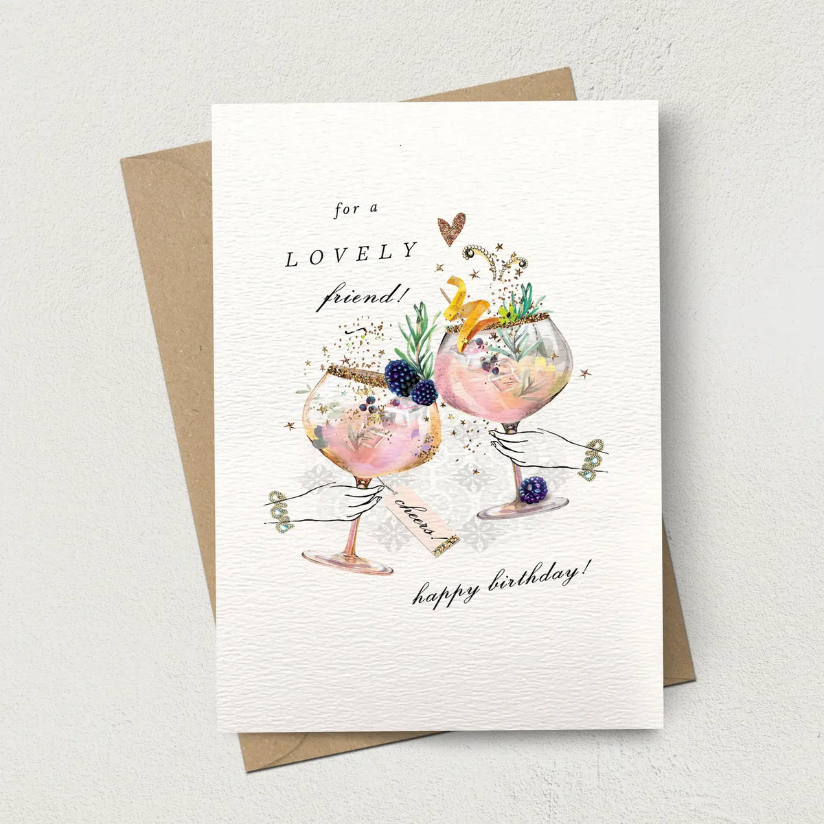 Birthday Cocktails Greetings Card