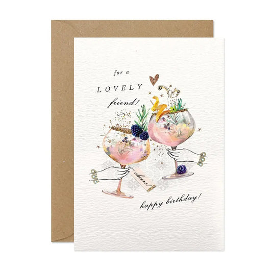 Birthday Cocktails Greetings Card