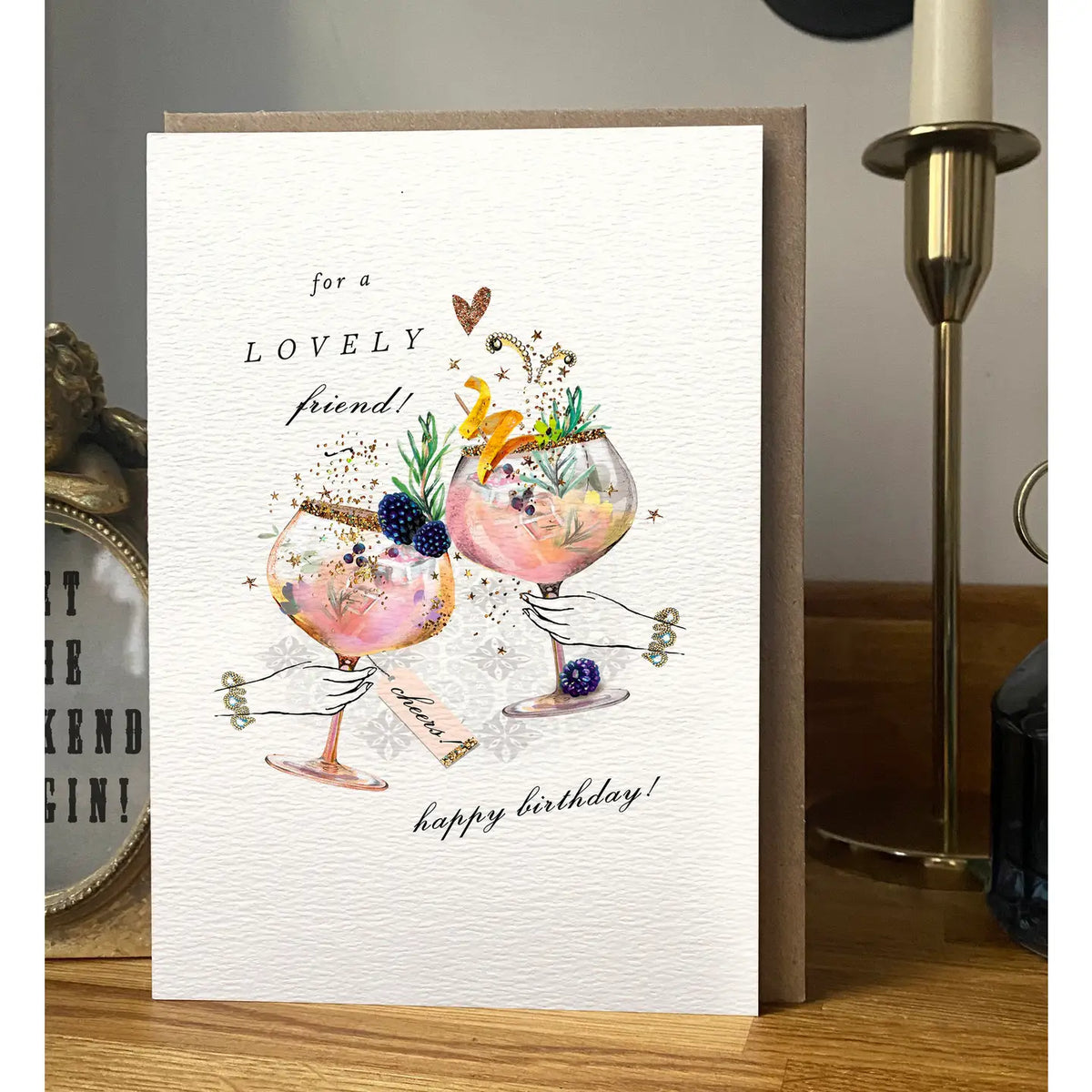 Birthday Cocktails Greetings Card
