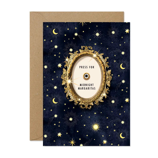 Press For Midnight Margaritas Greetings Card