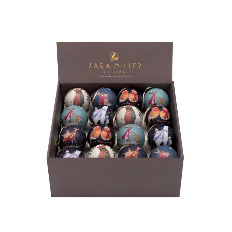 Sara Miller Bear & Robin Tin Bauble with Honeycomb Crunch