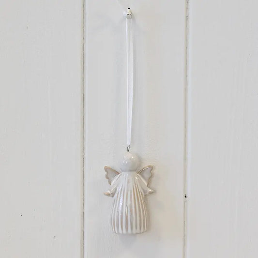 Hanging Ceramic Natural Angel