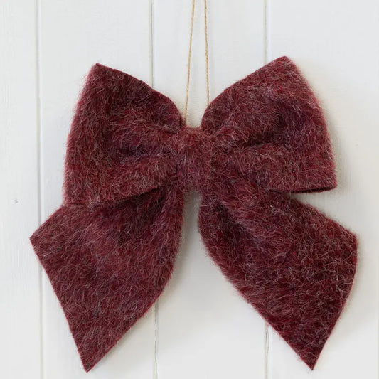 Red Fabric Hanging Bow