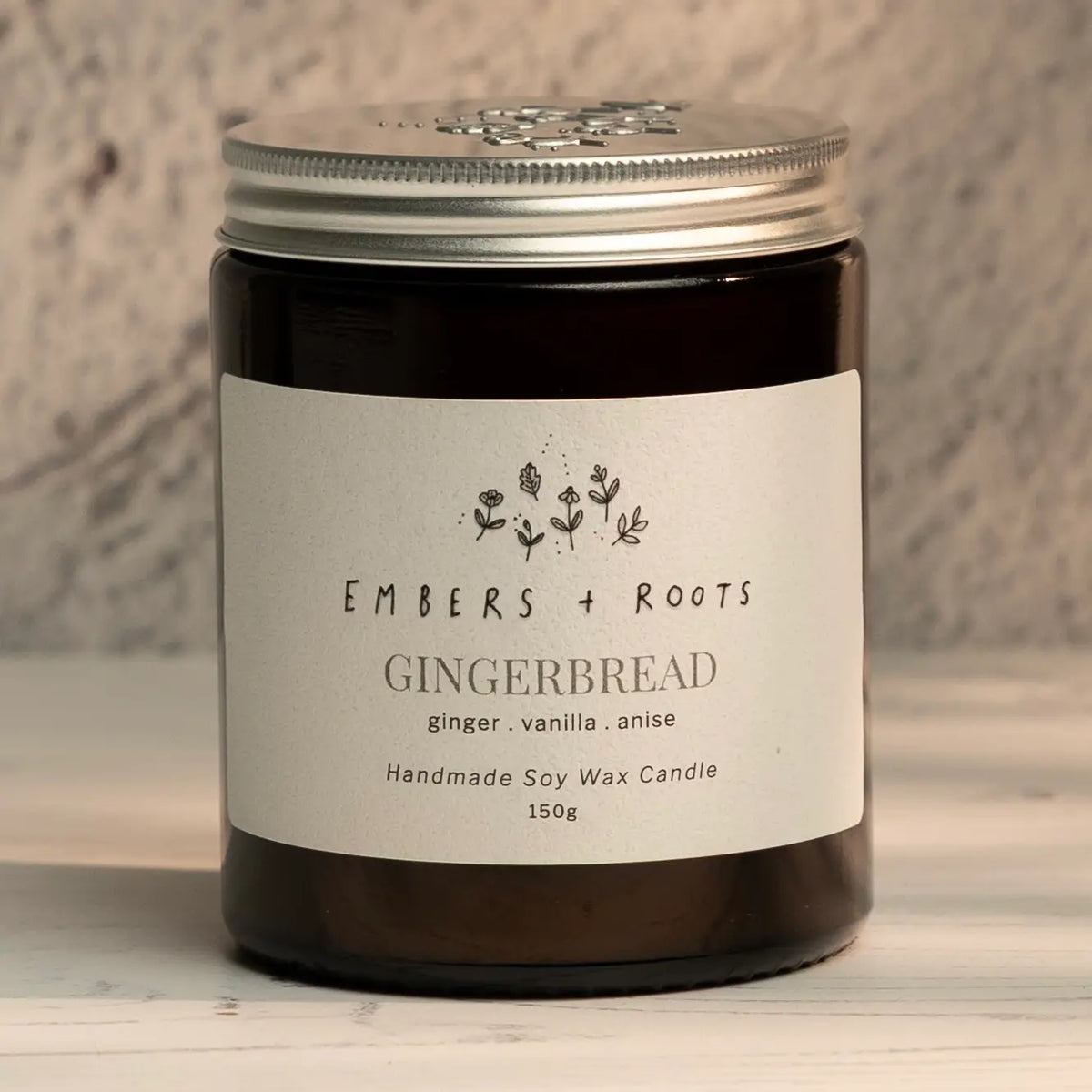 Gingerbread Christmas Soy Glass Candle