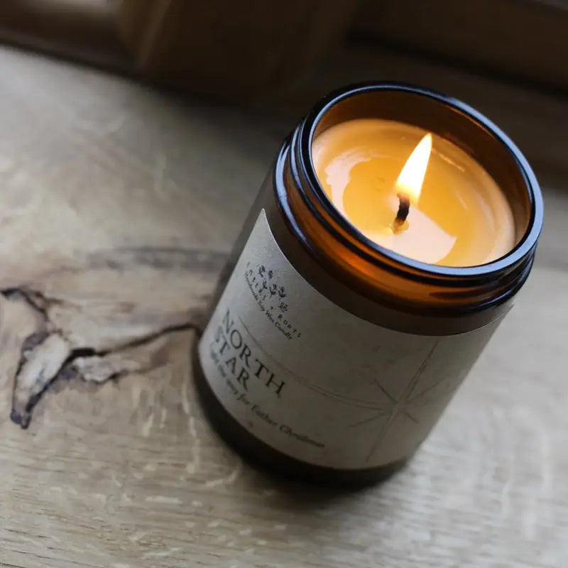 North Star Christmas Soy Glass Candle